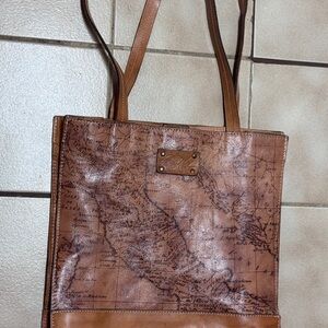 Patricia Nash Map Tote - Italian Learher